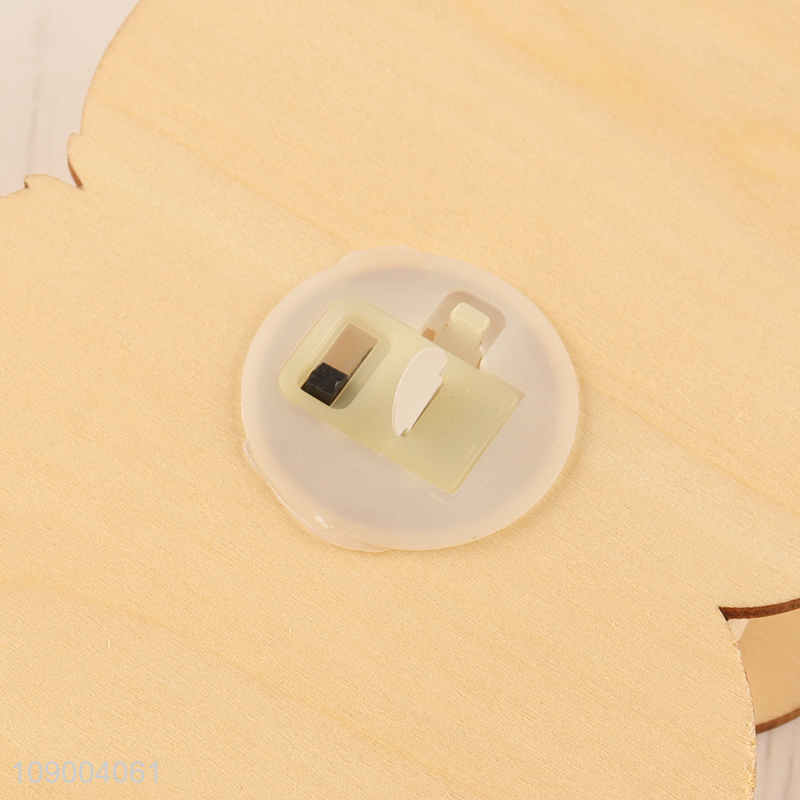 New Product Light Up Halloween Pumpkin Table Decorations Wooden Pumpkin Ornaments