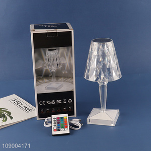 China Imports Crystal <em>Table</em> <em>Lamp</em> USB Charging RGB Remote & Touch Control Diamond Night Light