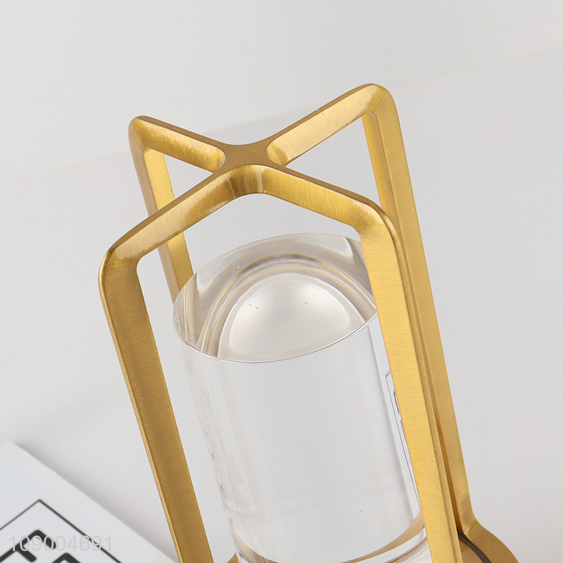 New Arrival Portable Metal Table Light Rechargeable 3 Colors Stepless Dimmable Touch for Camping