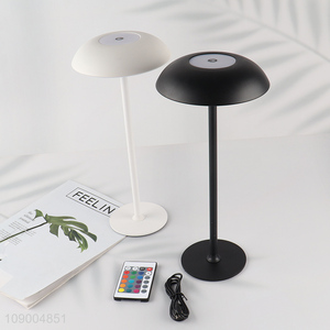 Wholesale Metal <em>Table</em> <em>Lamp</em> RGB Remote & Touch Control 3 Colors Stepless Dimmable USB Rechargeable