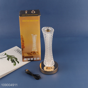 Wholesale Crystal <em>Table</em> <em>Lamp</em> USB Charging 3 Colors Stepless Dimmable Touch <em>Lamp</em> for Bedside