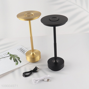 Good Quality Metal <em>Table</em> Light 3 Colors Stepless Dimmable Touch USB Rechargeable Night <em>Lamp</em>