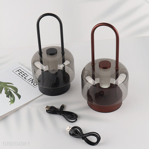 Hot Selling Portable <em>Table</em> <em>Lamp</em> 3 Colors Stepless Dimmable Touch USB Charging Night Light