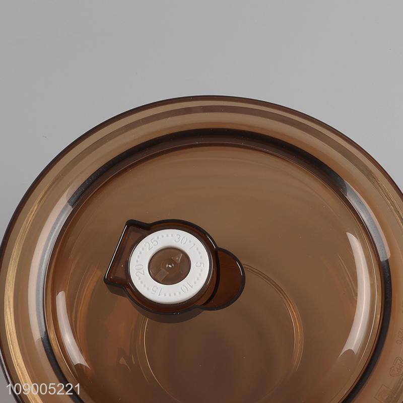 China factory 2pcs round glass food container preservation bowl