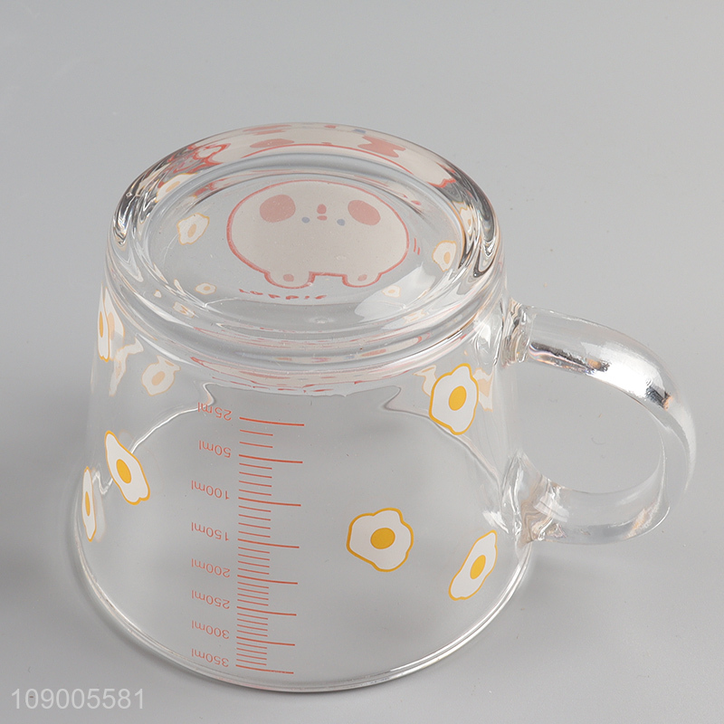 Hot items cartoon printed breakfast milk glass cup coffee cup