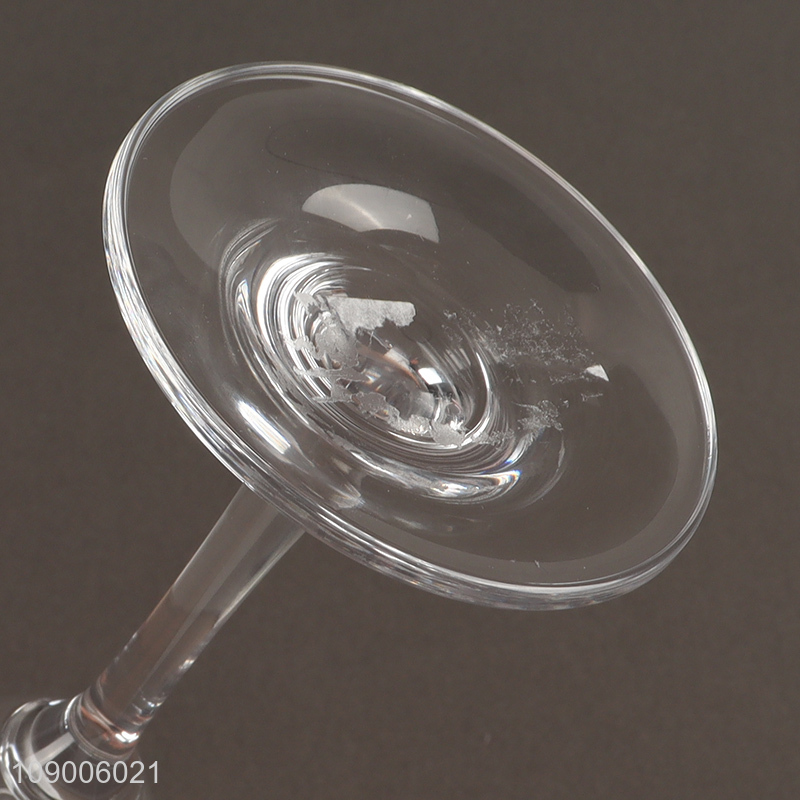 Top quality clear glass goblet champagne glasses whisky glasses for sale