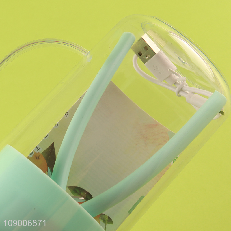 New Arrival 6-Blade USB Rechargeable Electric Juicer Cup with Straw