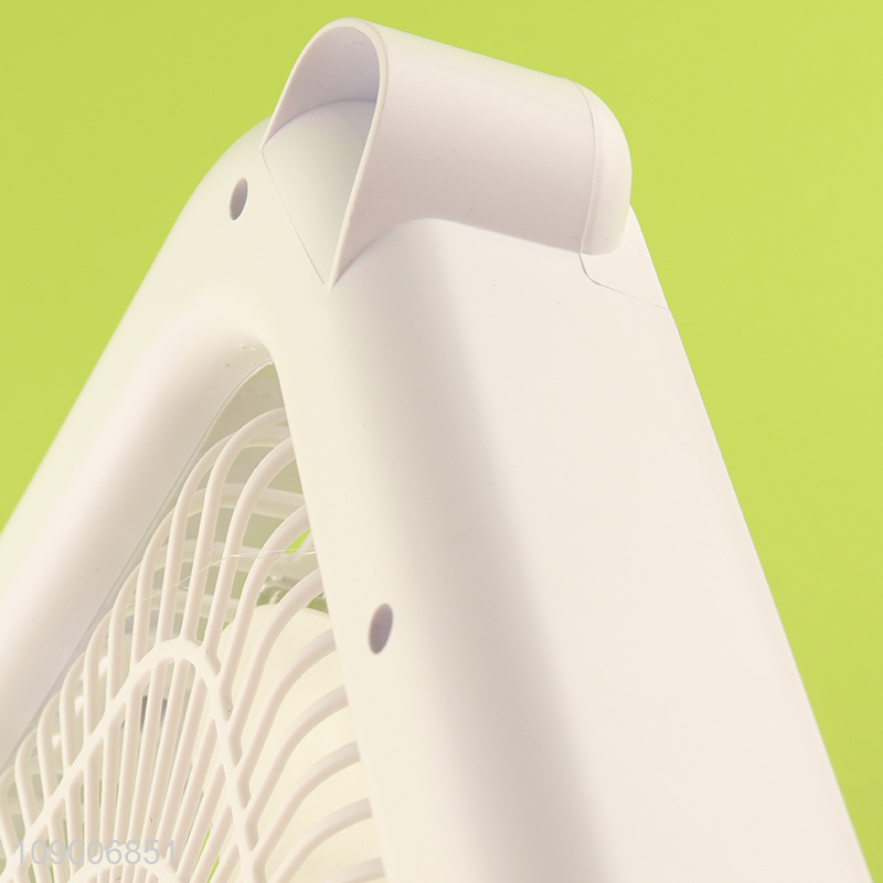 Hot Selling Portable USB Rechargeable Mini Desktop Fan with Led Light