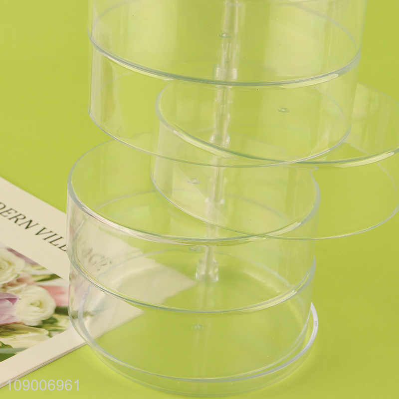 New Arrival 5-Layer Rotating Jewelry Storage Box for Necklaces Earrings