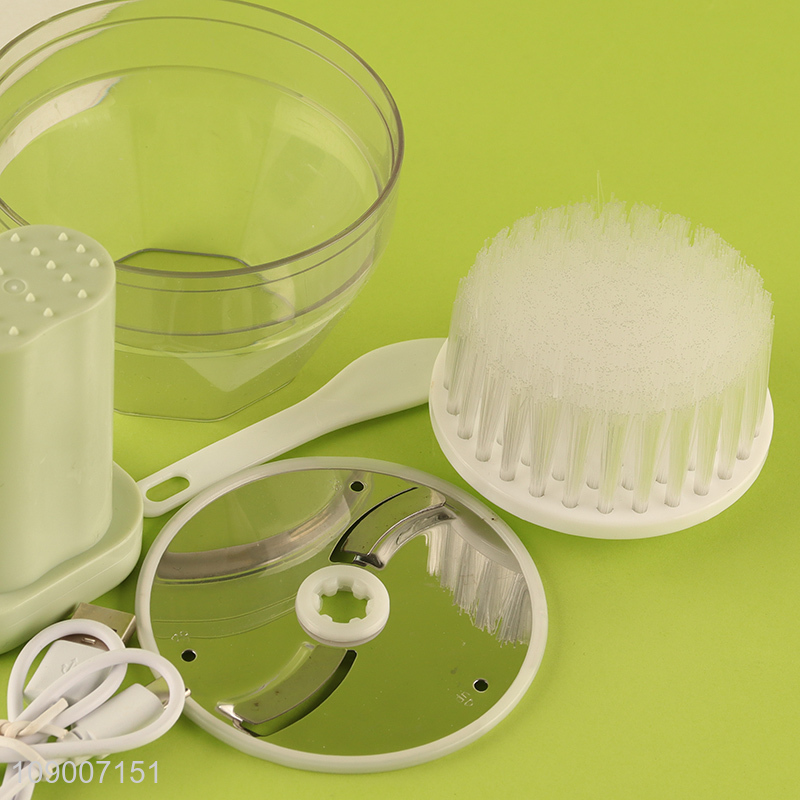 China Product Electric Vegetable Cutter Set Food Chopper for Apple Garlic