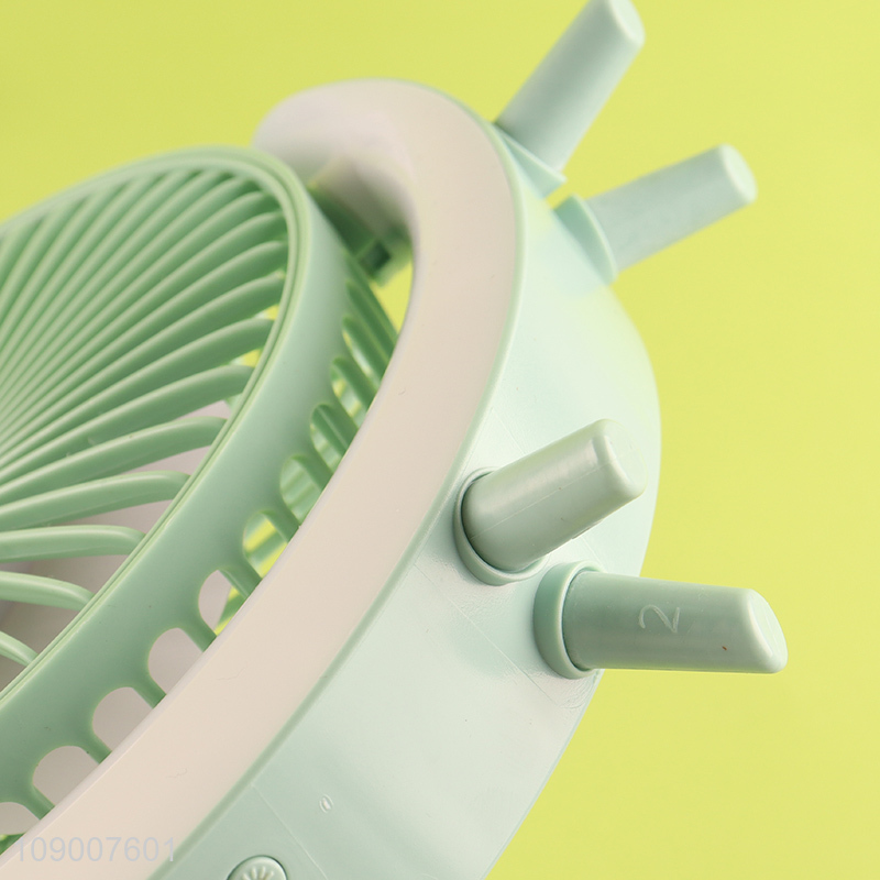 China Product USB Charing Desktop Fan Quiet Personal Fan with Led Light