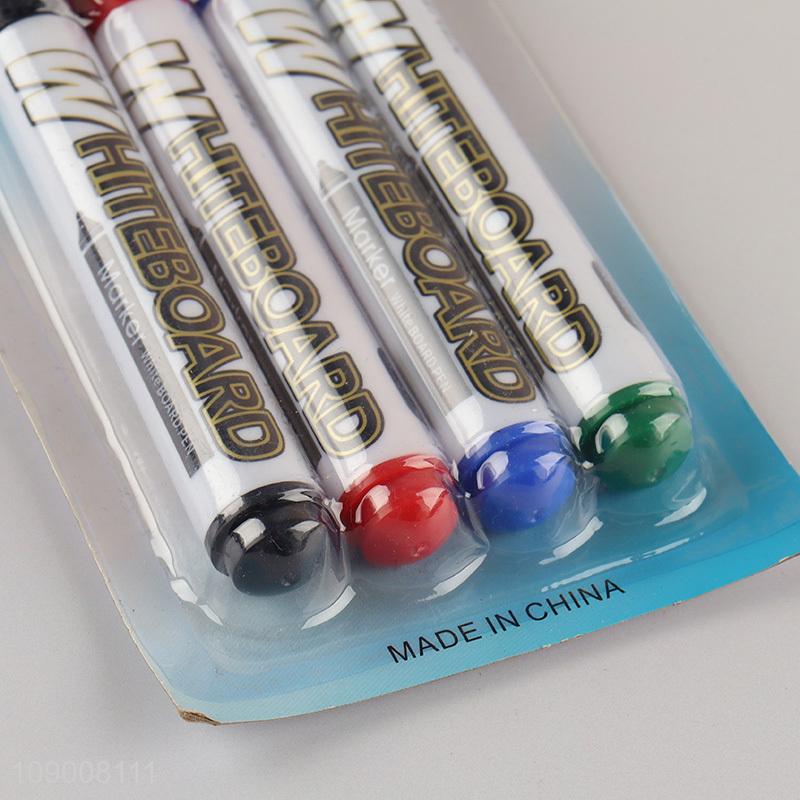 Wholesale 4PCS Whiteboard Markers Low-Odor Chisel Tip Dry Erase Whiteboard Markers