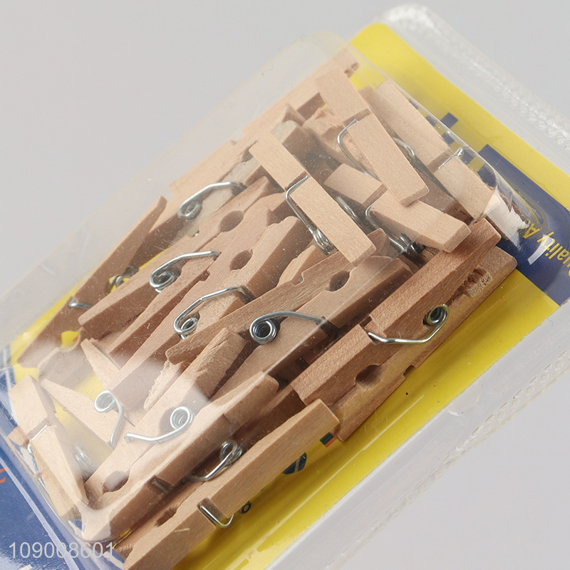 Wholesale 20PCS Multi-Purpose Clothespins Wooden Clips for Hanging Pictures