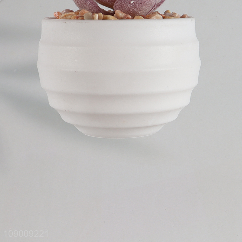 Good selling natural artificial potted succulent plants for home office decor