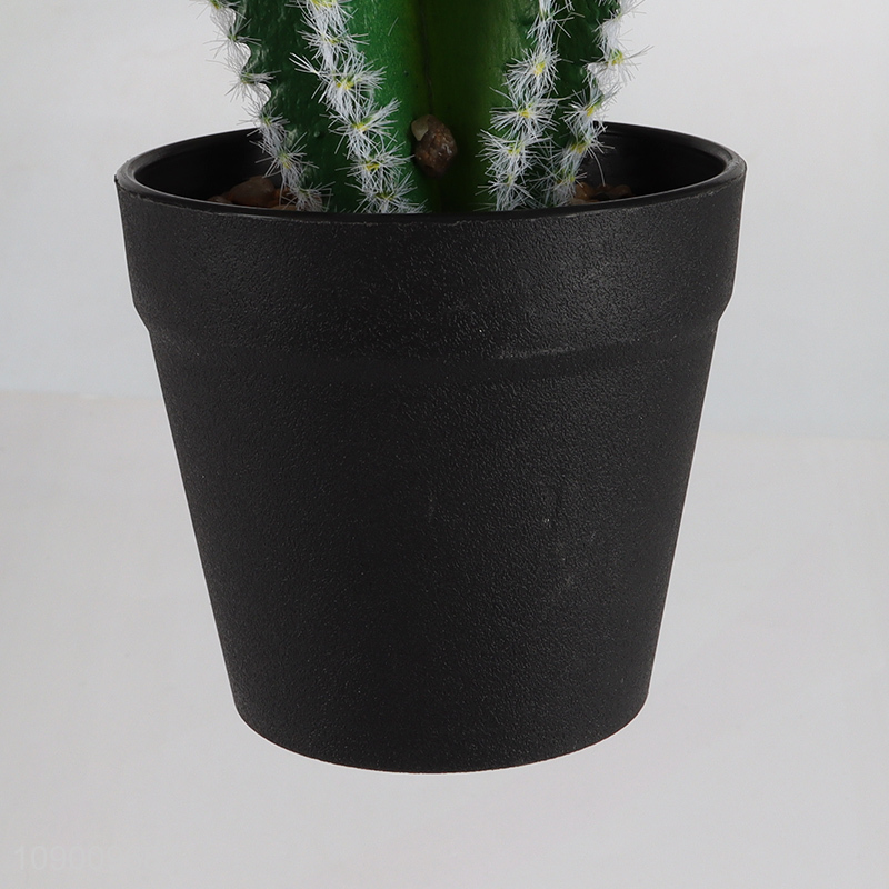 Low price home office decor artificial potted cactus fake potted plant
