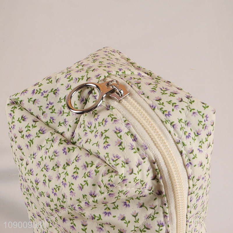 Yiwu market flower pattern kids students large capacity pencil bag