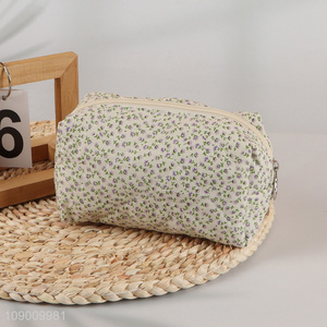 Yiwu market flower pattern kids students large capacity pencil bag