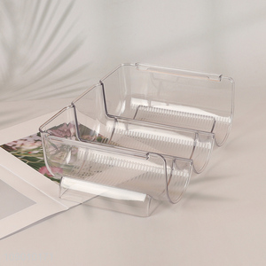Hot selling household clear fridge <em>storage</em> box wine <em>bottle</em> holder