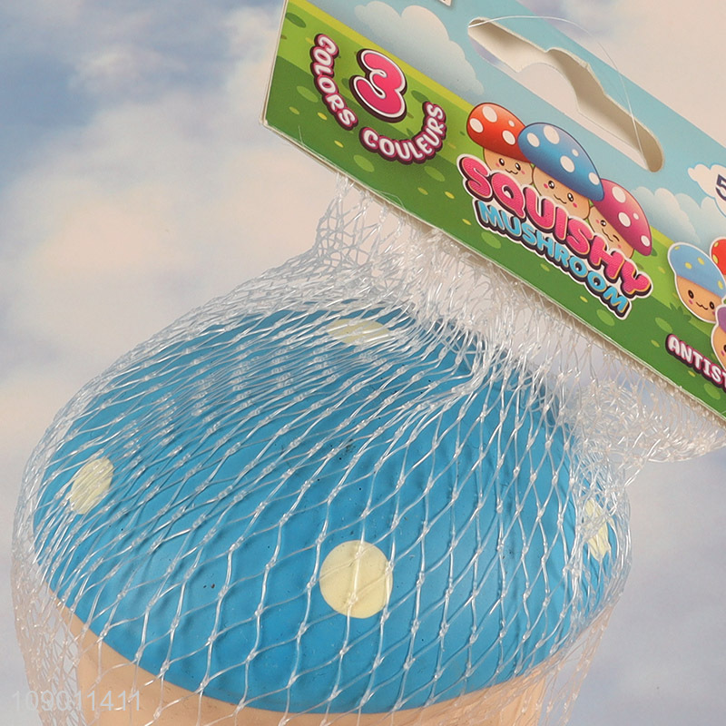 Most popular cartoon children anti-stress toy squishy mushroom squeeze toys