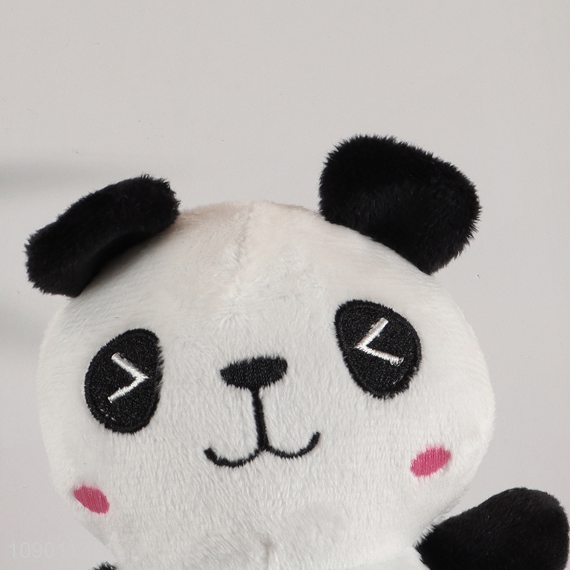 Hot selling cartoon panda shape plush squeeze ball toys wholesale