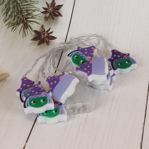 Hot products party decoration 10pcs waterproof witch decorative string lights