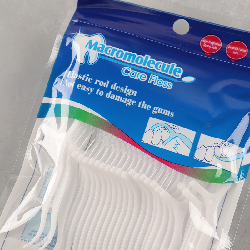 High Quality 50 Count Dental Floss Picks Advanced Clean Floss Picks