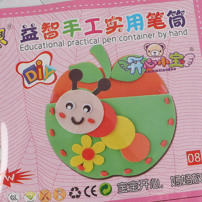 Best selling cute cartoon children diy practical pen container pen holder