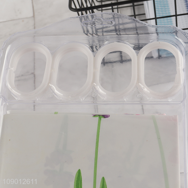 Hot Selling 71X71 Inch Mildew Resistant Plastic Bathroom Shower Curtain