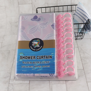 High Quality 67*70 Inch Polyester <em>Shower</em> <em>Curtain</em> <em>Fabric</em> Bath <em>Curtain</em>