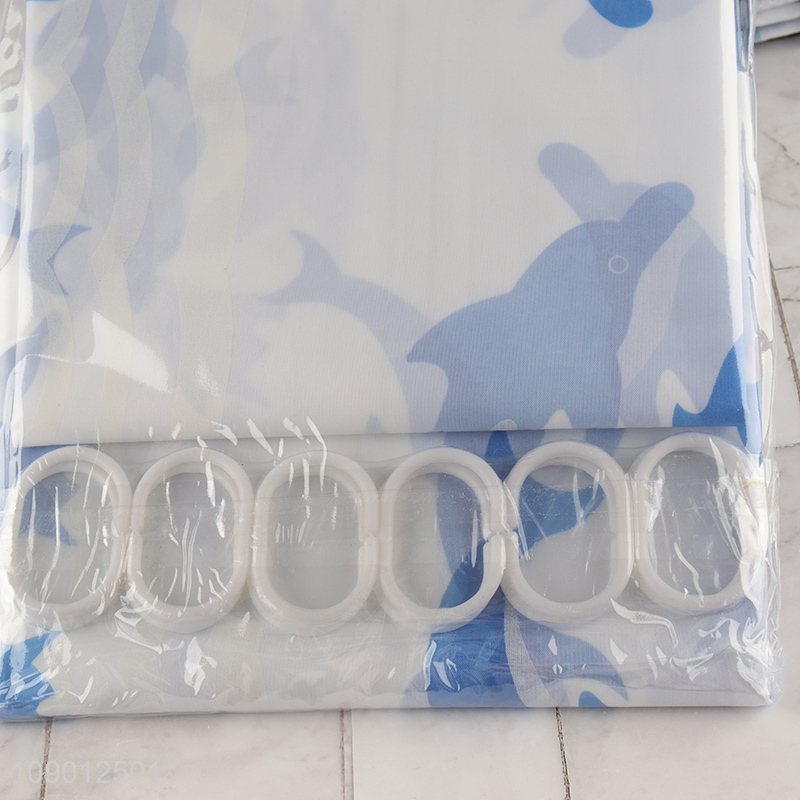 Online Wholesale 67*70 Inch Polyester Shower Curtain for Bathroom