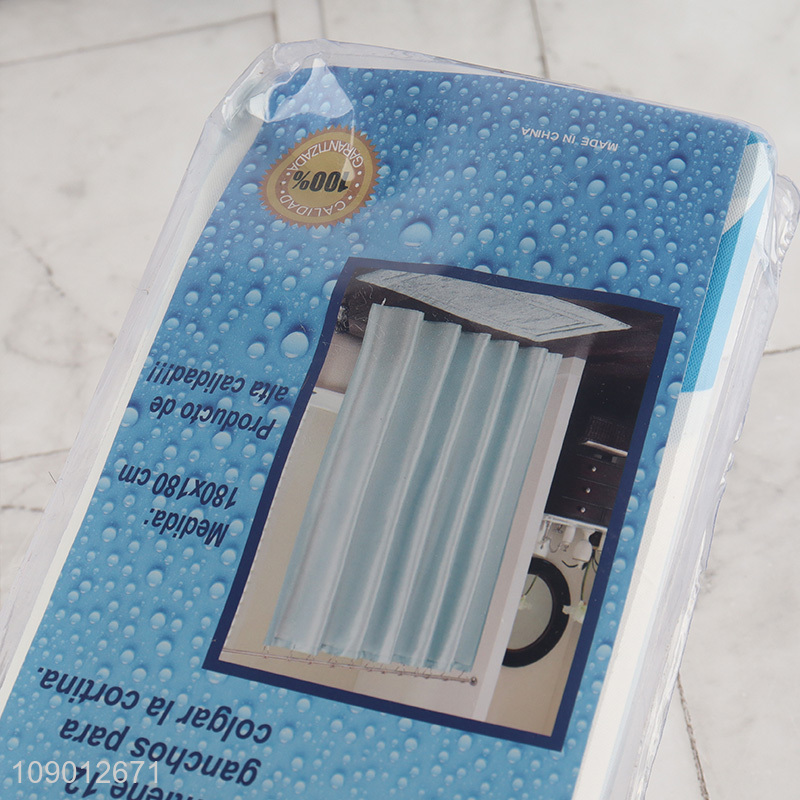 Factory Price 71X71 Inch Plastic Shower Curtain Waterproof Bath Curtain