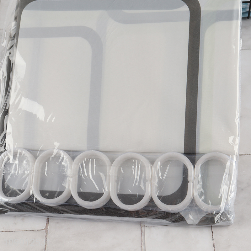 Good Quality 71X71 Inch PEVA Shower Curtain Waterproof Bath Curtain