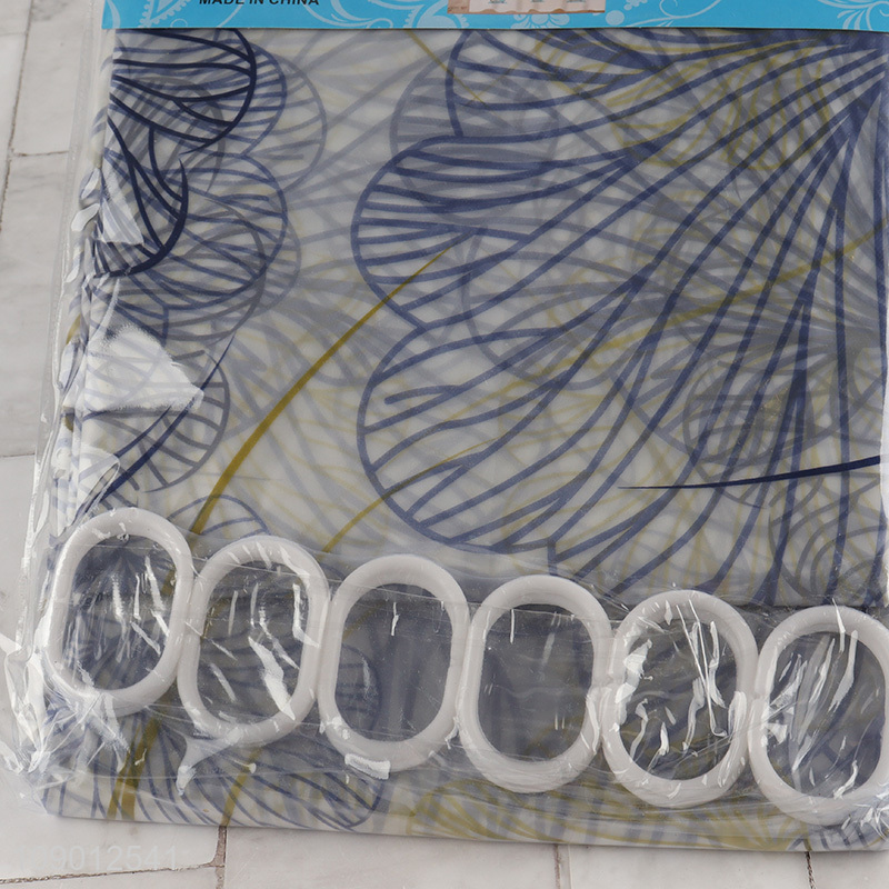 New Arrival 71X71 Inch Mildew Resistant PEVA Bathroom Shower Curtain