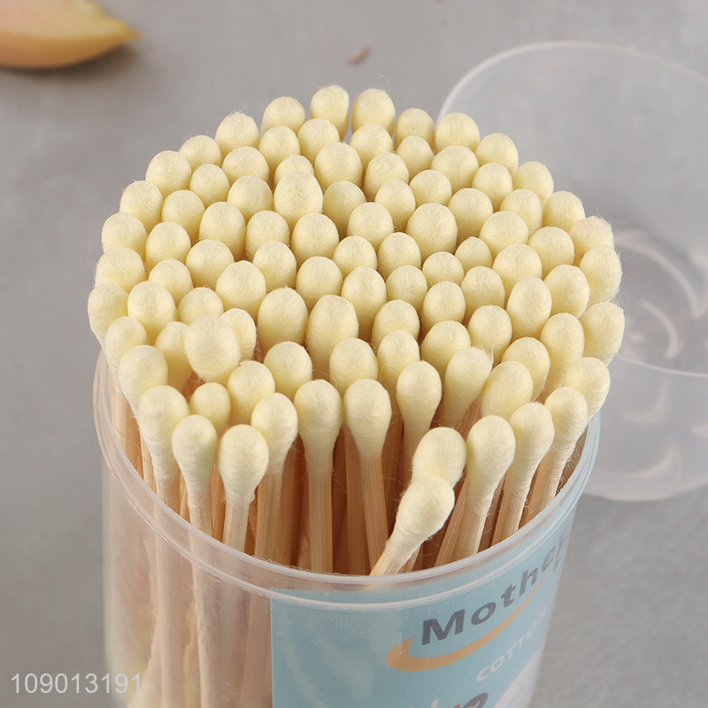 Good Quality 100 Count Cotton Buds Multi-Purpose Natural Cotton Swabs