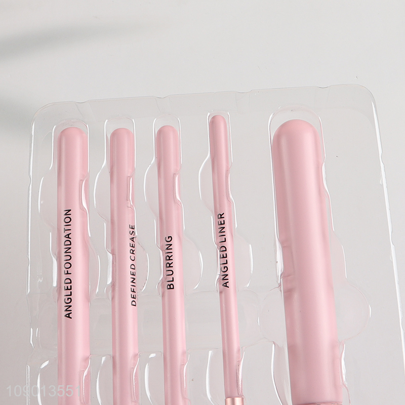 New arrival 5pcs foundation blush eyeshadow makeup brush set for sale