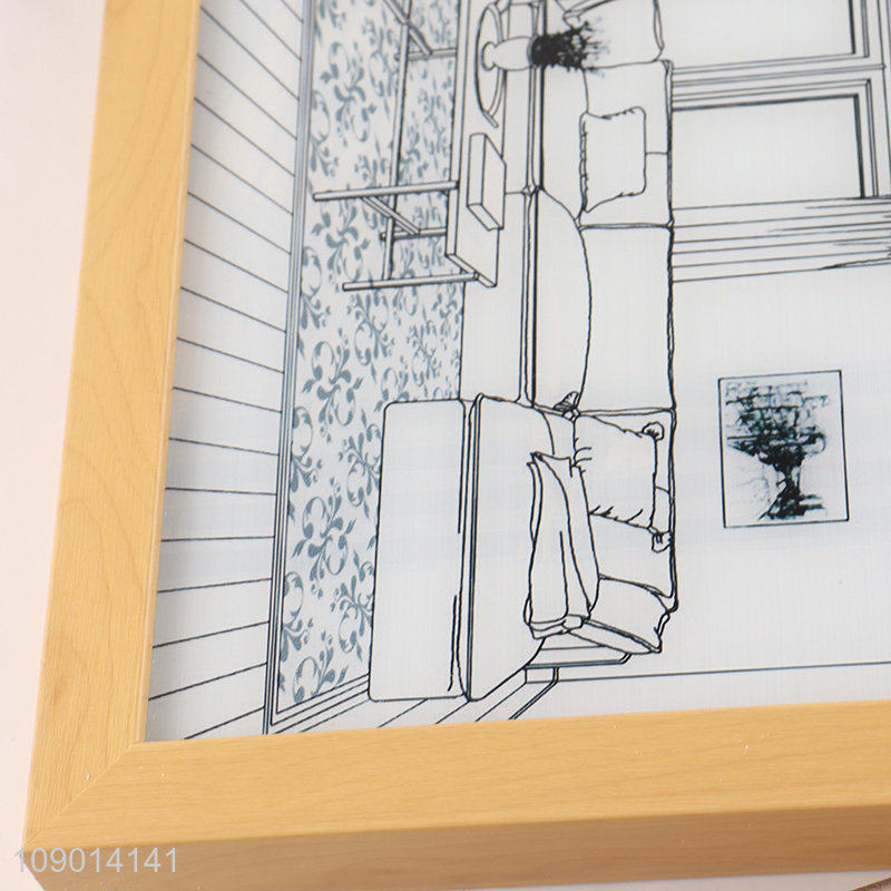 Hot Selling Light Up Art Painting Picture Frame for Home Office Decor