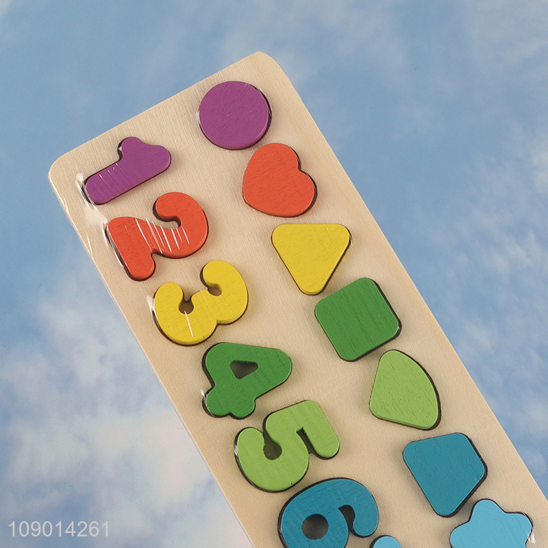 China factory wooden educational toy kids number matching toys