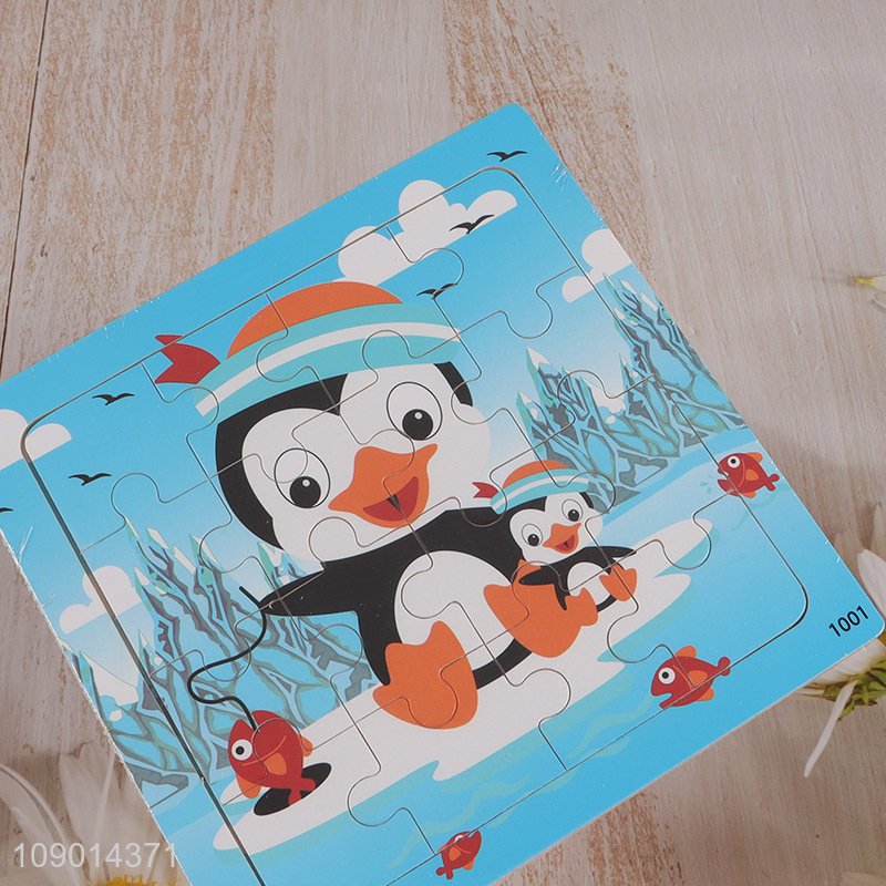 Top products penguin pattern kids wooden puzzle toys educational toys