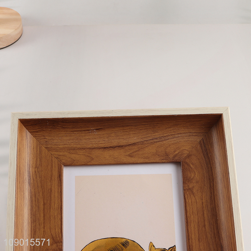 Top selling plastic home decor rectangle photo frame picture frame