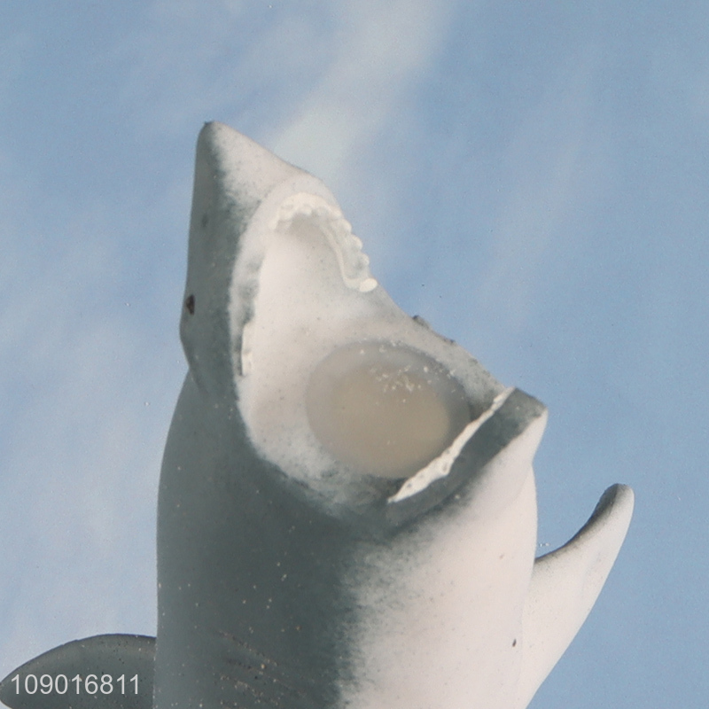 Yiwu market cartoon shark anti-stress tpr squeeze toys for kids adult