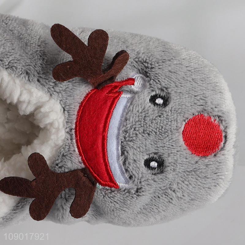 New arrival christmas series girls cartoon non-slip home slippers for winter