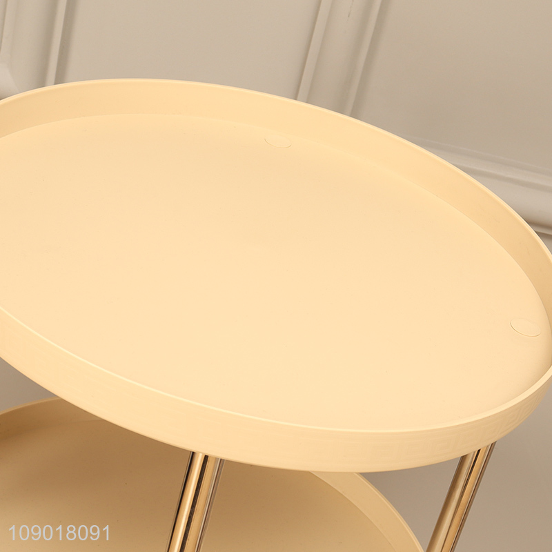 China Imports 4 Tier Rolling Cart Plastic Storage Trollery with Wheels