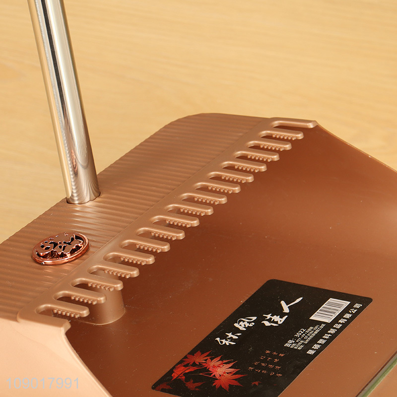 Good Quality Broom and Dustpan Set with Long Stainless Steel Handle