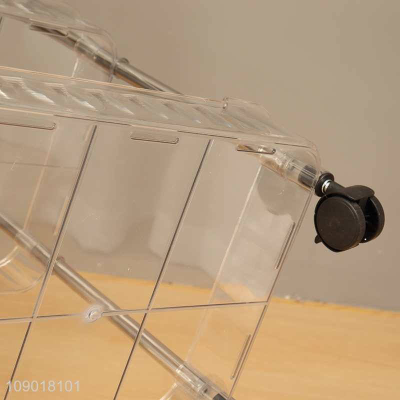 Wholesale 4 Tier Rolling Cart Multifunctional Storage Trolley with Wheels