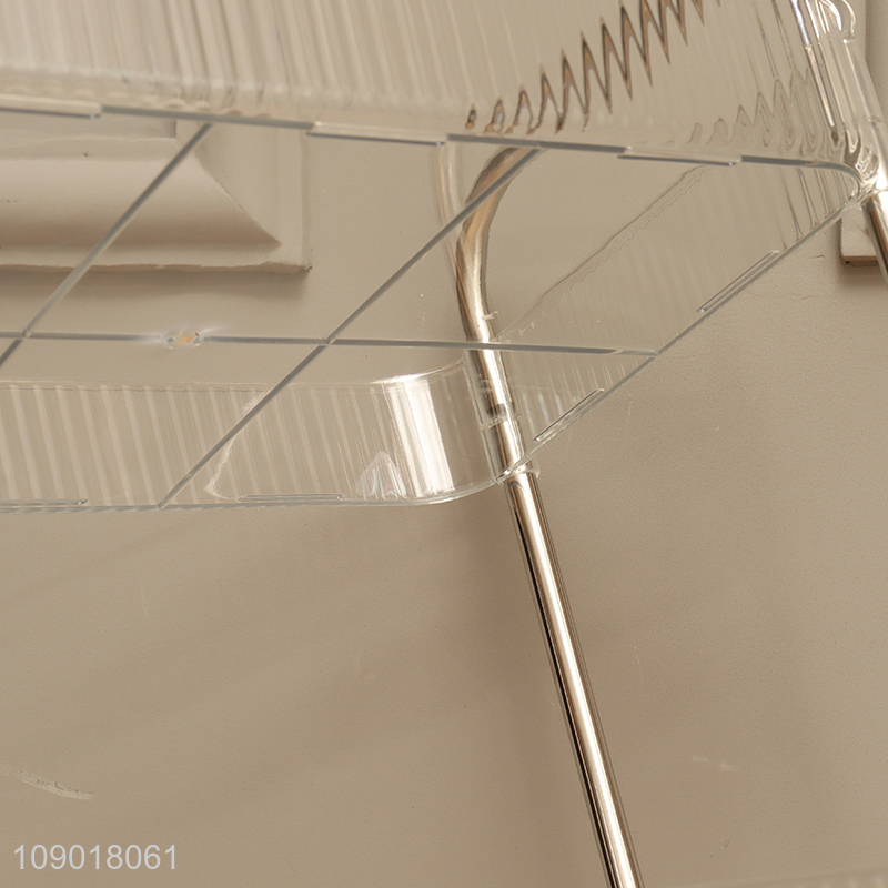 New Arrival 4 Tier Rolling Cart Organizer with Wheels and Handles