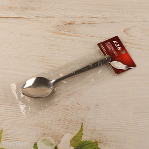 Online Wholesale 5PCS Stainless Steel Spoons Durable Metal Dinner Spoons Set