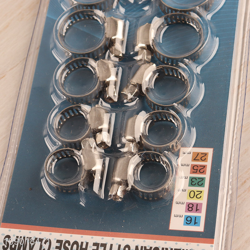Wholesale 12PCS American Type Hose Clamps Stainless Steel Pipe Hose Clamps