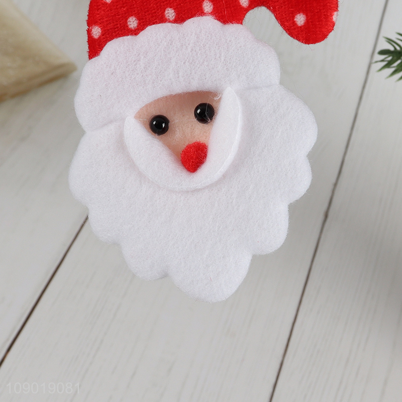 Hot selling Santa Claus shape xmas tree non-woven fabric hanging ornaments