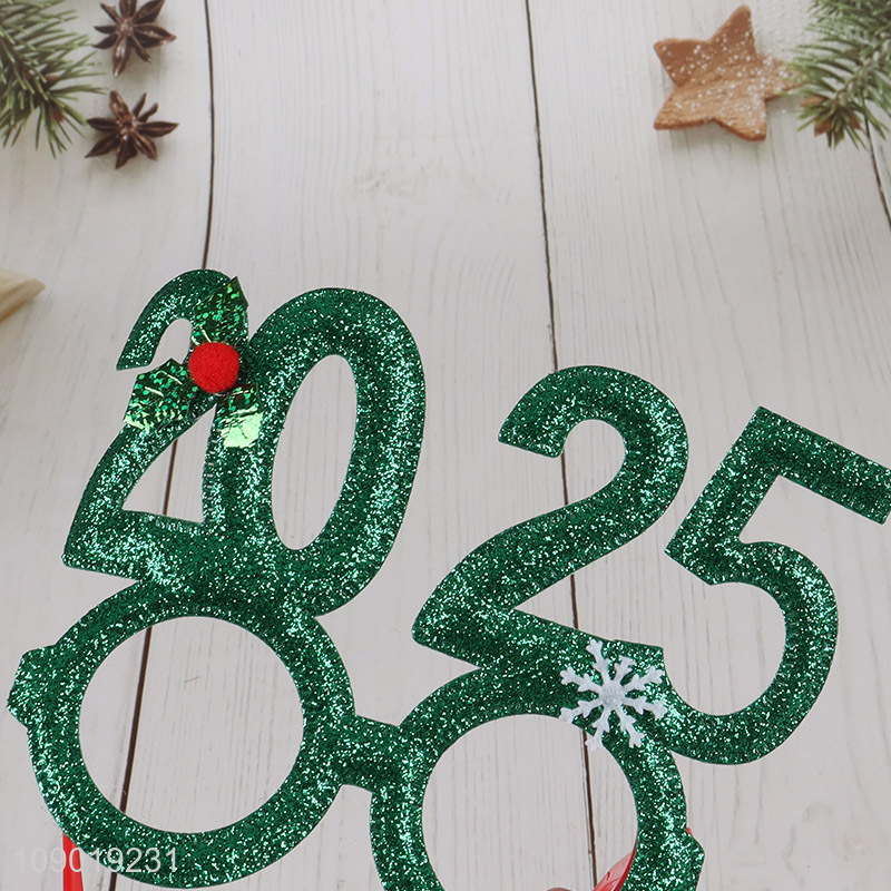 Best sale multicolor Christmas party supplies glasses new year glasses wholesale