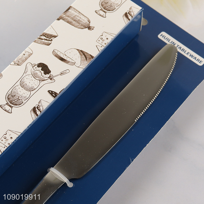 Factory Price 6PCS Silverware Cutlery Stainless Steel Dinner Knives Set